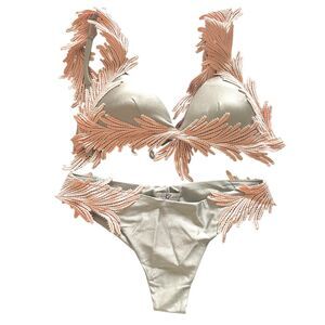 CLARA AESTAS Angel Triangle Top‎ Bikini NWOT Medium